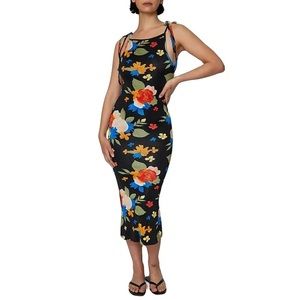WeWoreWhat Boat Neck Maxi Dress